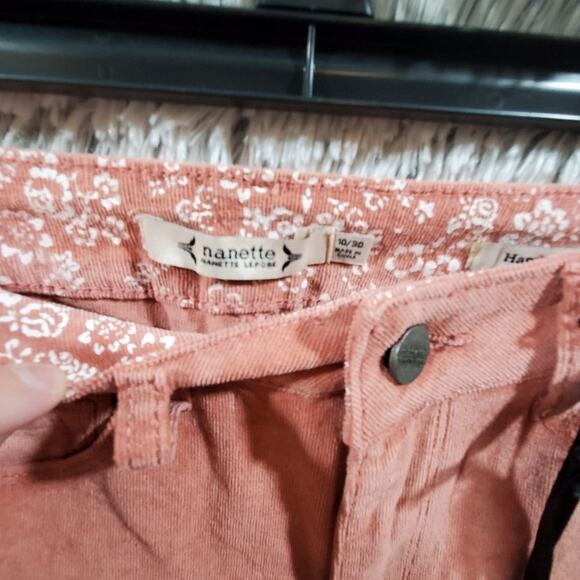 Nanette Lepore pink corduroy Hamilton high waist skinny jeans Size 4 6 8 10 New - Picture 5 of 7